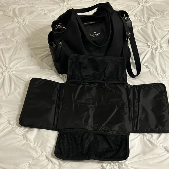 Kate Spade Black Nylon Infant Tote Bag